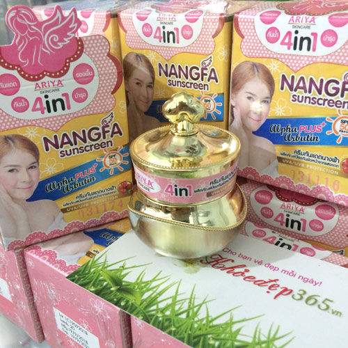 Kem Dưỡng Trắng Da Chống Nắng Che Khuyết Điểm Nangfa Sunscreen Ariya 4in1 SPF 50 Thái Lan