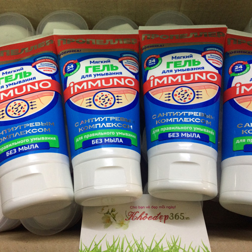 Sữa Rửa Mặt Trị Mụn Trứng Cá & Mụn Đầu Đen Immuno - Nga 150ml