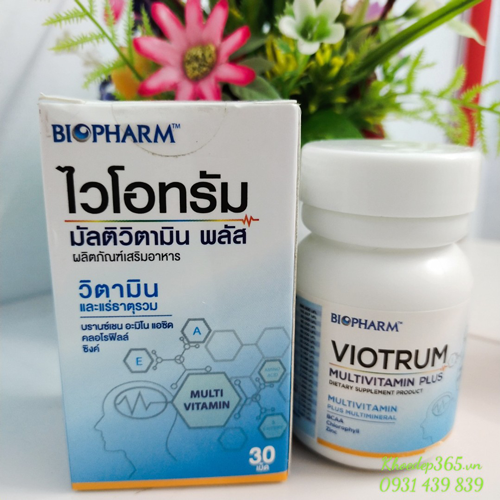 Viên Uống Bổ Não Viotrum Multivitamin Plus Nội Địa Thái Lan