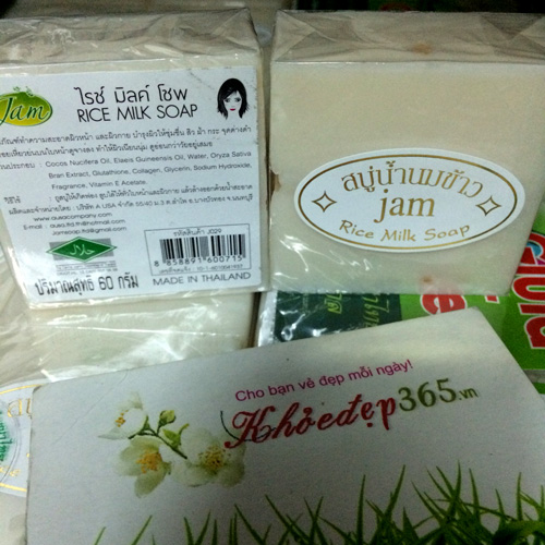 Xà Phòng Sữa Gạo Kích Trắng Jam Rice Milk Soap Thái Lan