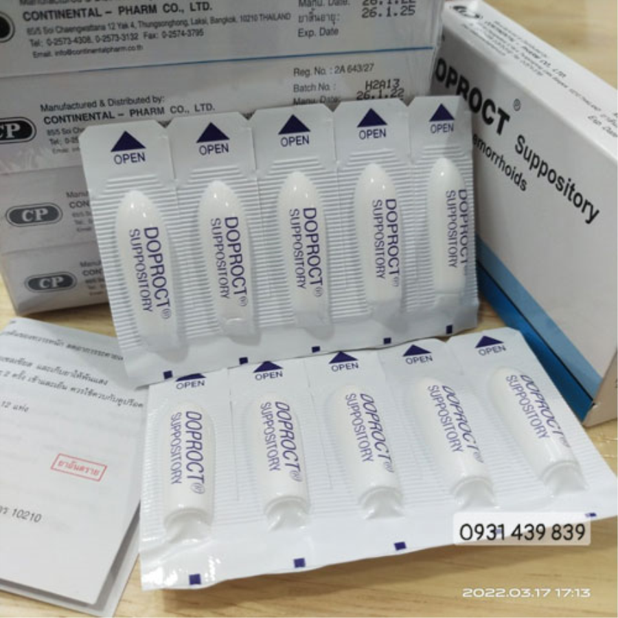 Thuốc Đặt Trị Trĩ DopRoct Thái Lan Sản phẩm khác-1