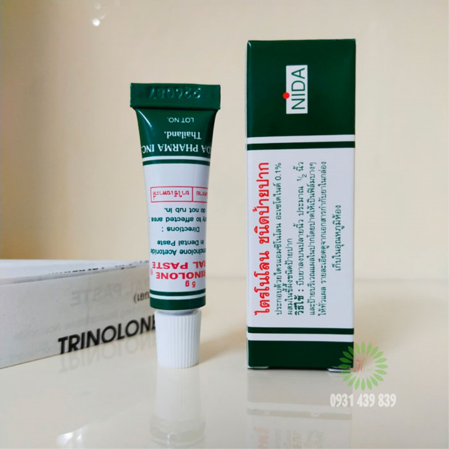 Thuốc Trị Nhiệt Miệng Trinolone Oral Paste Thái Lan Dầu Thảo Dược-2