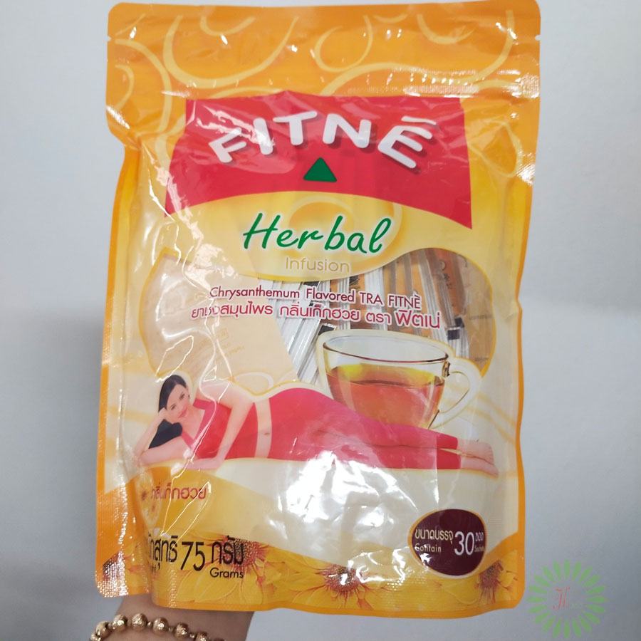 Trà Giảm Cân Túi Lọc Thải Độc Fitne Herbal Hoa Cúc Thái Lan(30 gói) Tăng - Giảm Cân-1