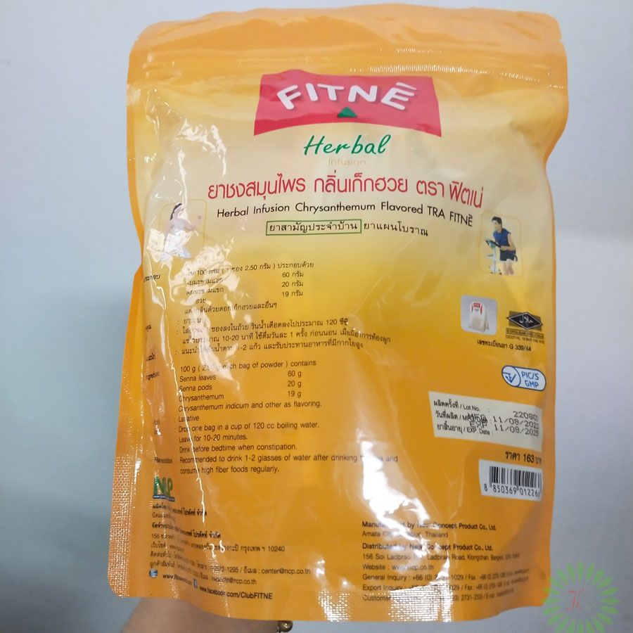Trà Giảm Cân Túi Lọc Thải Độc Fitne Herbal Hoa Cúc Thái Lan(30 gói) Tăng - Giảm Cân-2