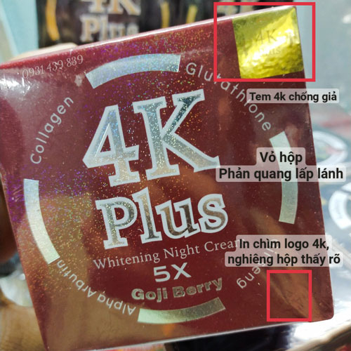 Kem 4K Plus Đỏ Trị Mụn Thái Lan Kem Trị Mụn-1