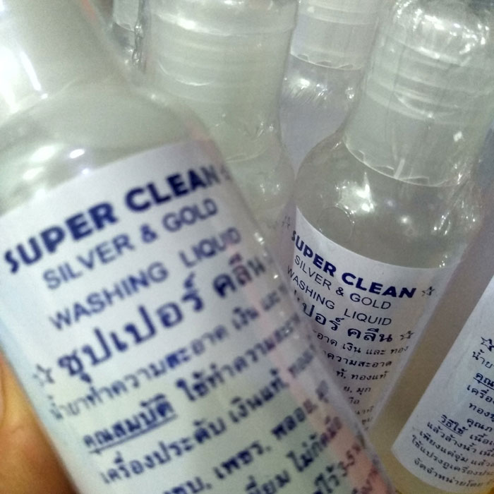 Nước rửa trang sức Super Clean Silver & Gold Washing Liquid Thái Lan 120ml Sản phẩm khác-1