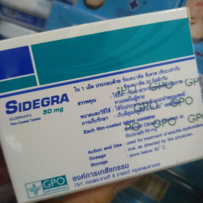 Thuốc Cường Dương Sidegra Sildenafil Tablets Thái Lan Phong the-1