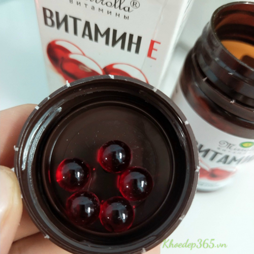 Viên Vitamin E đỏ Mirrolla Nga Sản phẩm khác-1