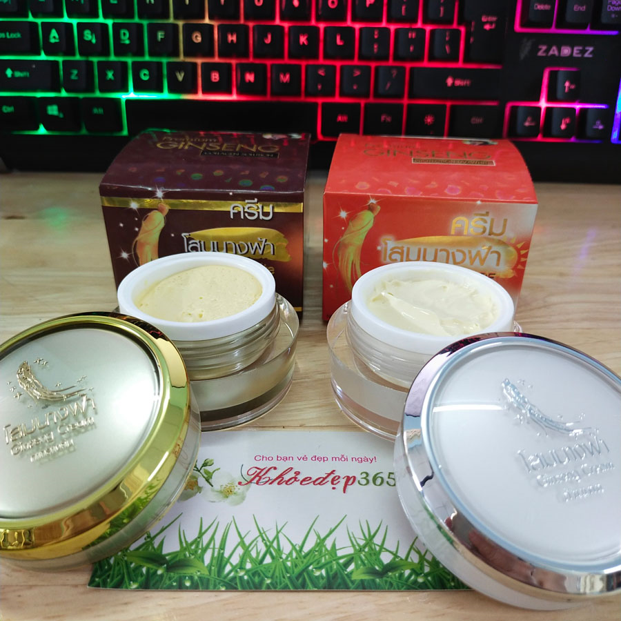 Kem Dưỡng Trắng Da, Chống Lão Hóa Premium Ginseng Collagen Solution Thái Lan 20gr Ban Đêm-1