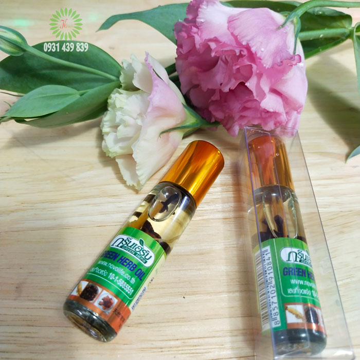 Dầu lăn sâm Thảo Dược Green Herb Oil Thái Lan 2018-1