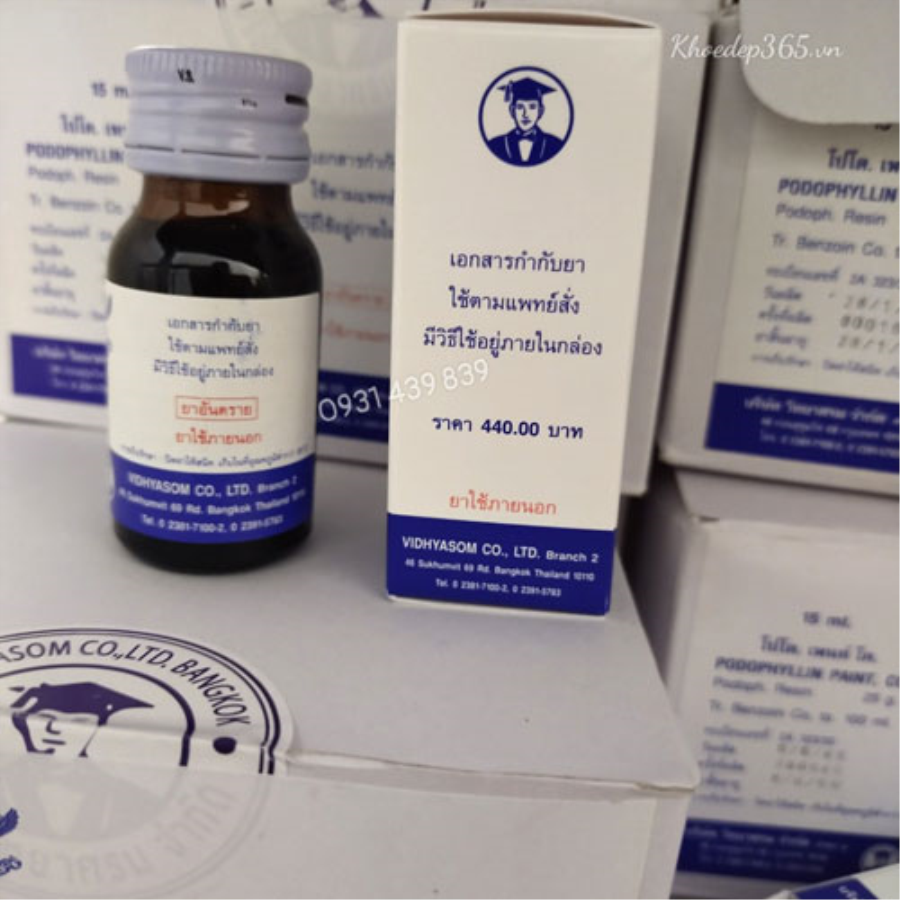 Thuốc Bôi Trị Sùi mào gà, Mụn cóc, mụn vùng kín Podophyllin Thái Lan-1