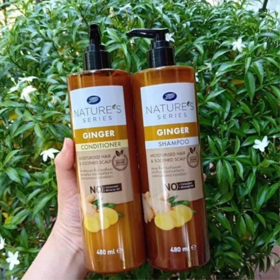 Cặp Gội Xả Gừng Nature's Series Ginger Shampoo and Conditioner Thái Lan