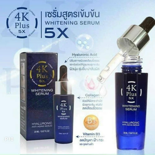 Serum Dưỡng Trắng Da 4K Plus 5X Whitening Thái Lan 20ml