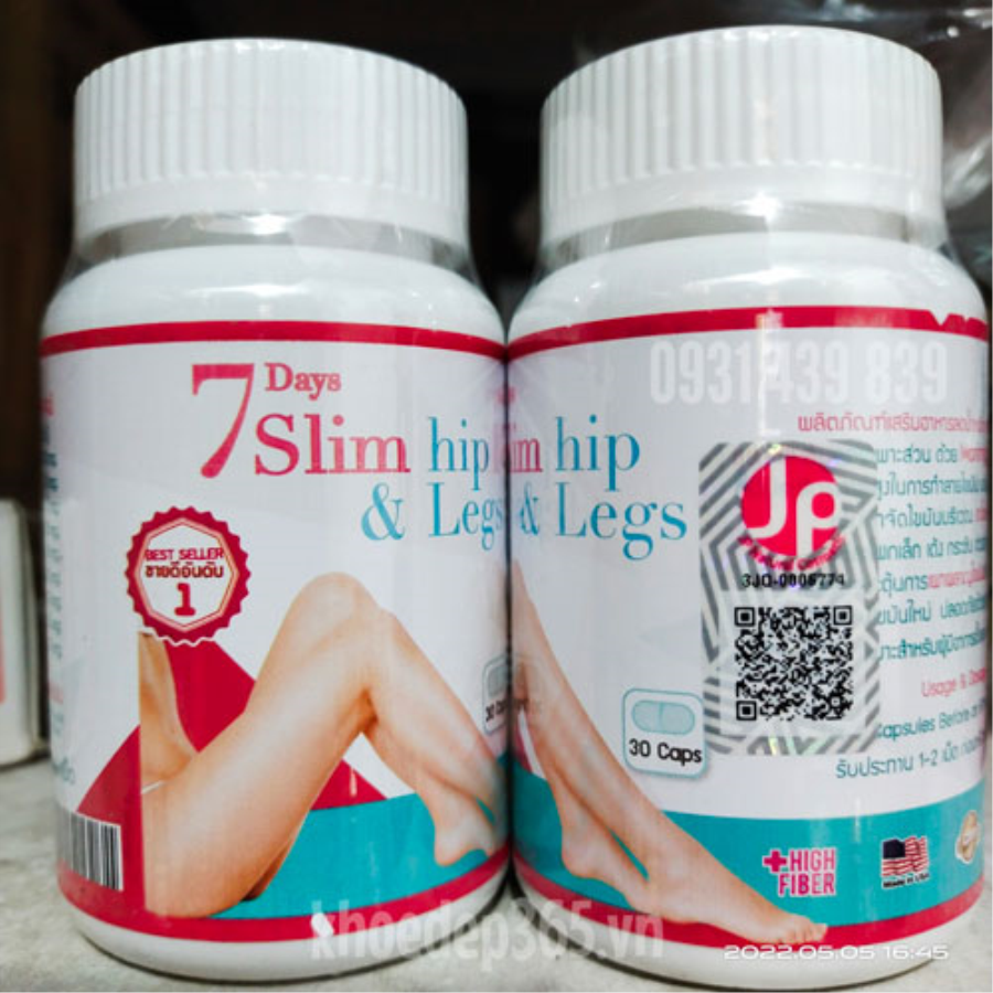 Viên uống giảm cân thon đùi 7 Day Slim Hip & Legs Thái Lan