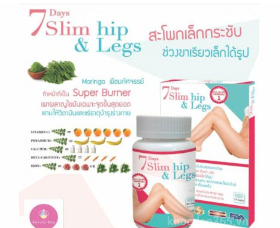Viên uống giảm cân thon đùi 7 Day Slim Hip & Legs Thái Lan Tăng - Giảm Cân-2