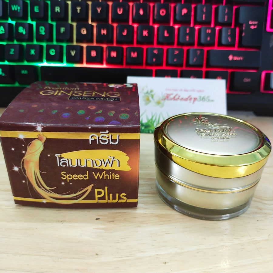 Kem Dưỡng Trắng Da, Chống Lão Hóa Premium Ginseng Collagen Solution Thái Lan 20gr Ban Đêm Kem Trị Nám - Tàn Nhang-1