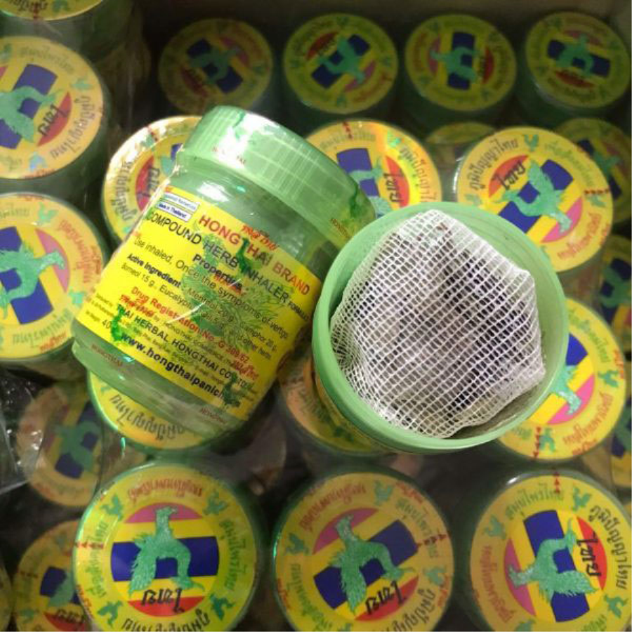 Dầu Hít Thảo Dược Hongthai Brand Compound Herb Inhaler Thái Lan 40gr Dầu Thảo Dược-1