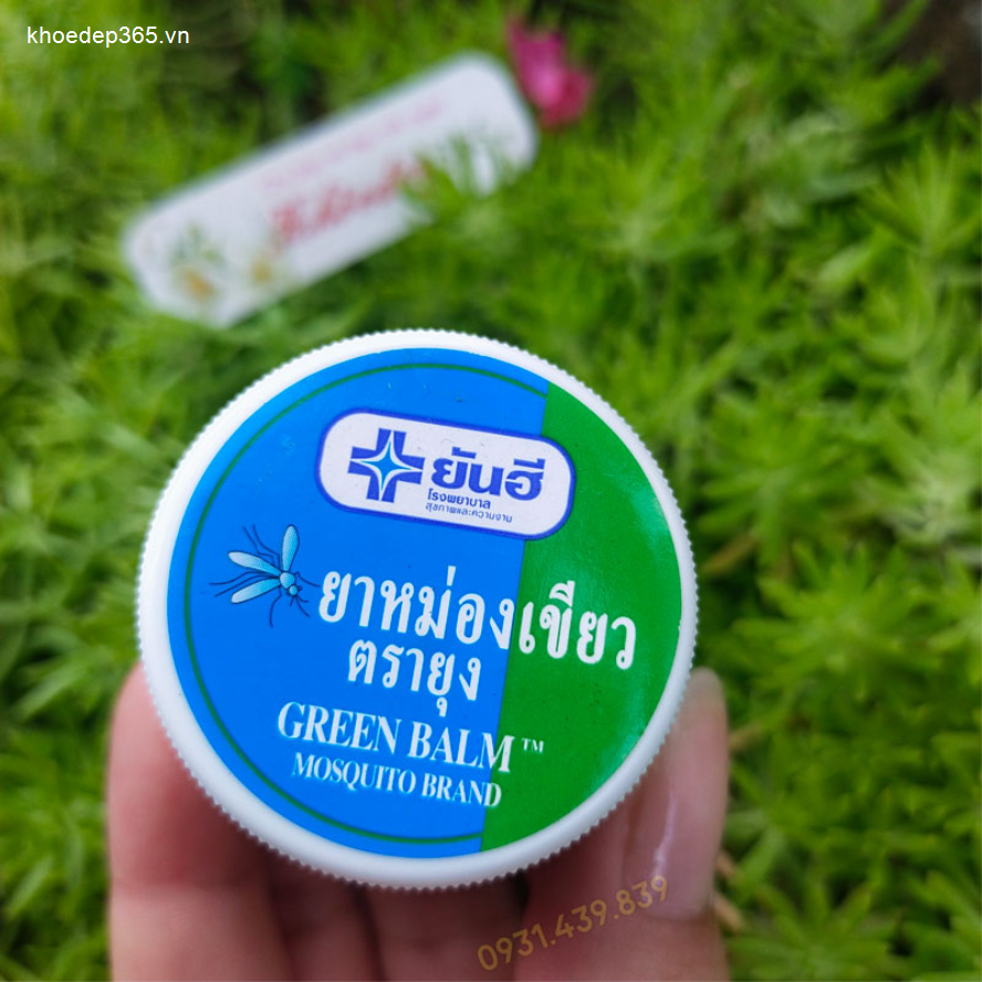 Dầu thoa trị muỗi đốt Green Balm Mosquito Brand Thái Lan 13g Dầu Thảo Dược-2