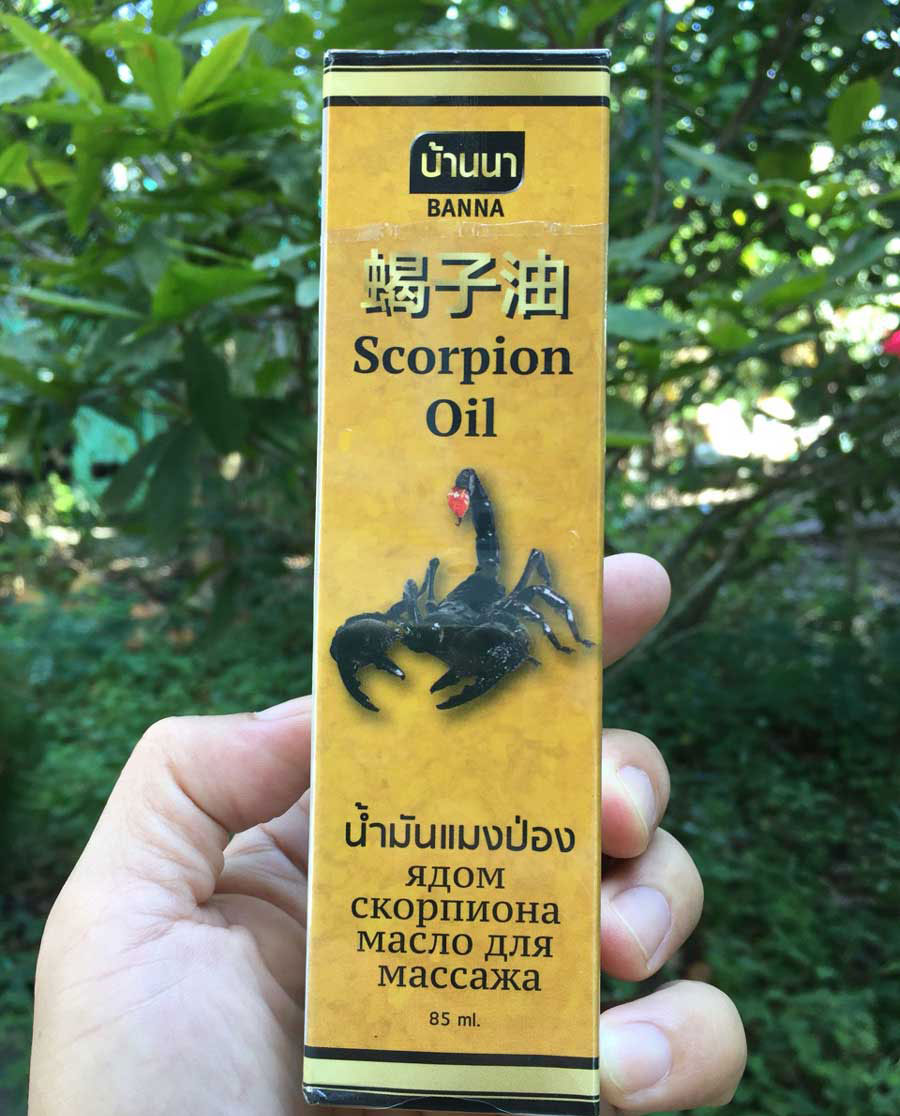 Dầu Bọ Cạp Xịt Xoa Bóp Bana Scorpion Oil Thái Lan 85ml Dầu Thảo Dược-1