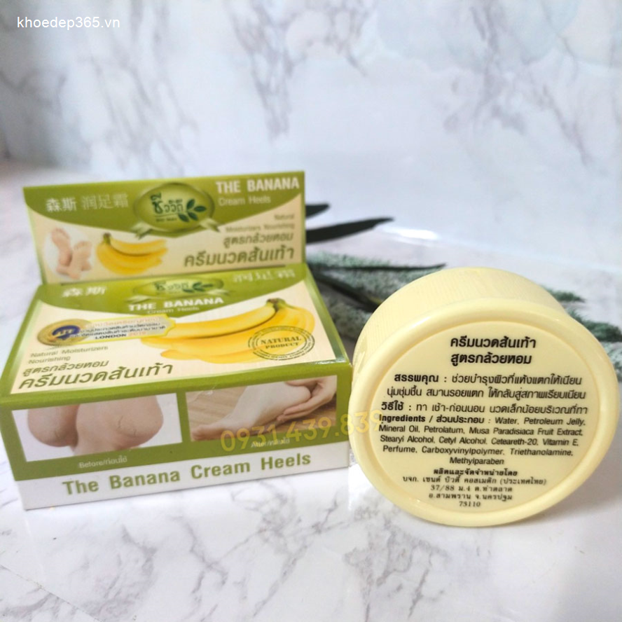 Kem Trị Nứt Gót Chân The Banana Cream Heels Thái Lan 30gr Kem trị nứt gót chân-2