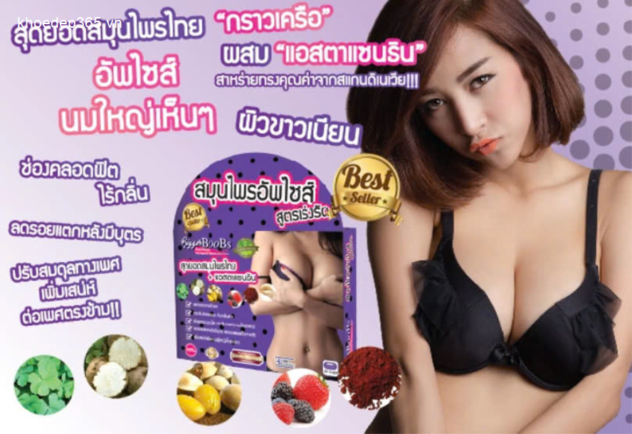 Viên Uống Thảo Dược Nở Ngực Bigger Boobs Upsize Thái Lan 30 viên Kem Dưỡng Toàn Thân-1