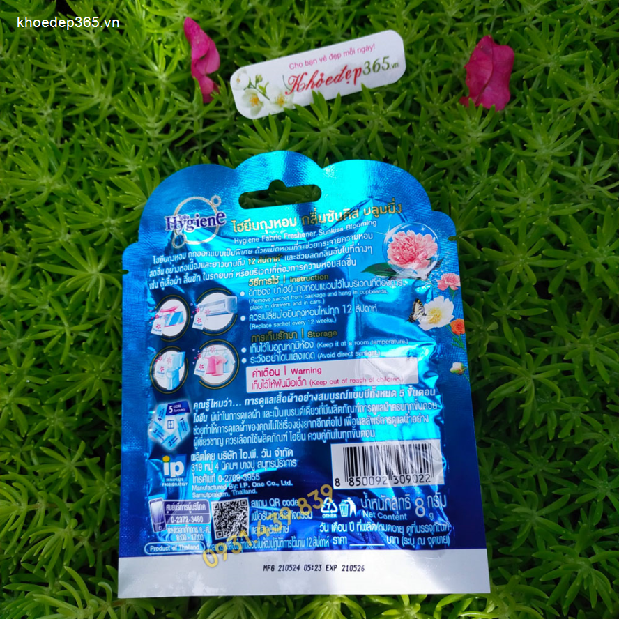 Túi Thơm Hương Hoa Đậm Đặc Hygiene Thái Lan - Sunkiss Blooming Túi Thơm-1