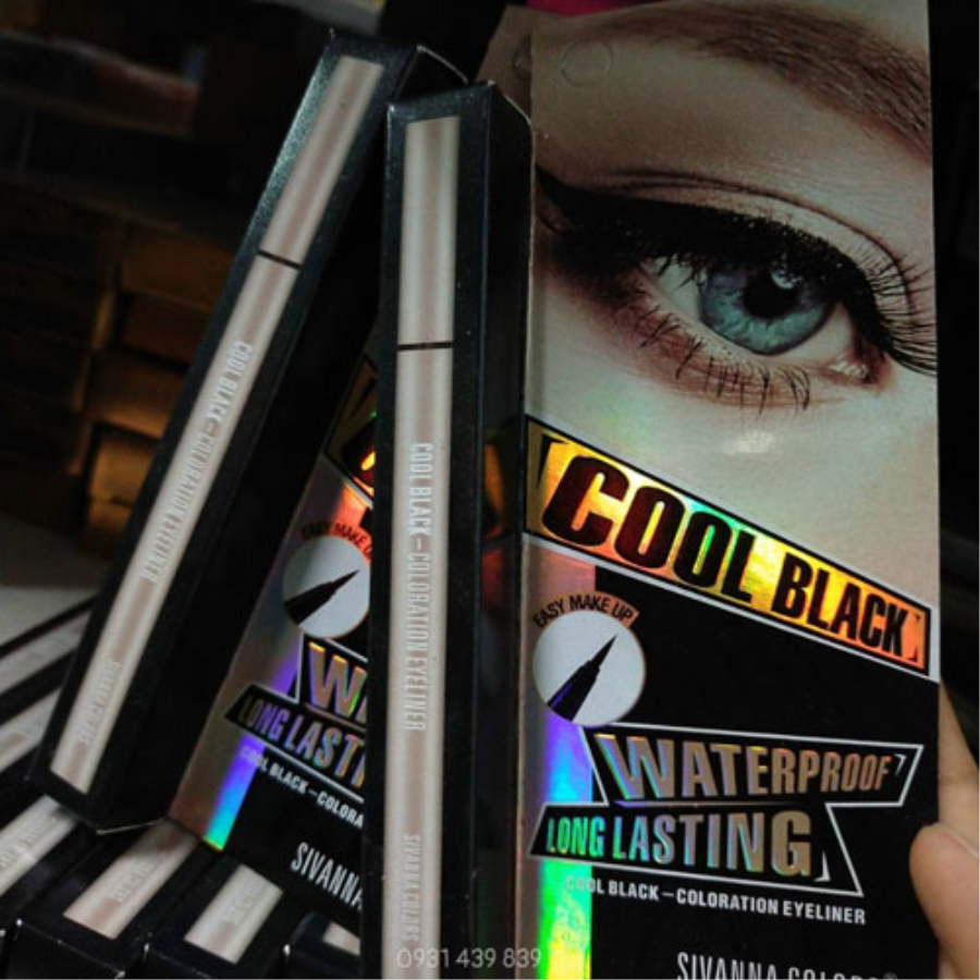 Bút Kẻ mắt nước Cool Black Coloration Eyeliner Sivanna Colors Thái Lan