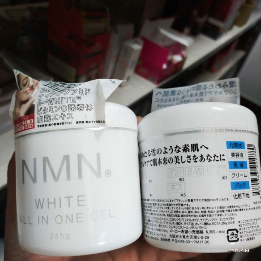 Kem Dưỡng Trắng Da, Chống Lão Hóa NMN White All In One Gel 245g