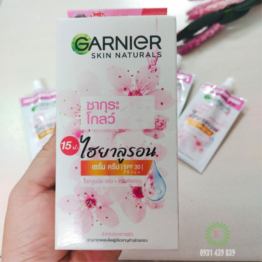 Gói Kem Dưỡng Trắng Da Chống Nắng Garnier Skin Naturals Thái Lan-1