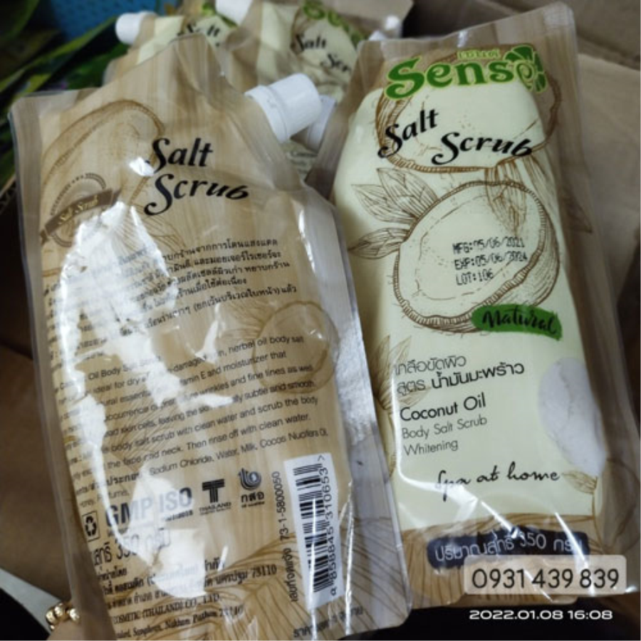 Muối Dừa Tẩy Tế Bào Chết Sense Coconut Body Salt Scrub Thái Lan-1